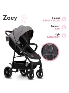   LIONELO Zoey sport babakocsi-szürke 6- 36 hó korig -OUTLET termék