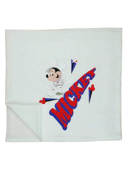 Bébi textil pelenka tetra 70×70 cm-Mickey űrhajós