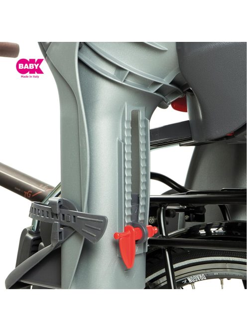 OKBaby 10+ biciklis gyerekülés, szürke-ezüst, OUTLET termék