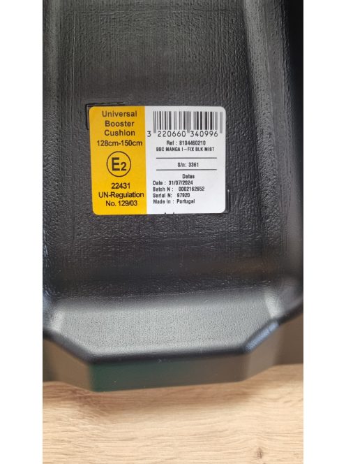 BEBECONFORT Manga i-Fix isofix ülésmagasító, OUTLET termék