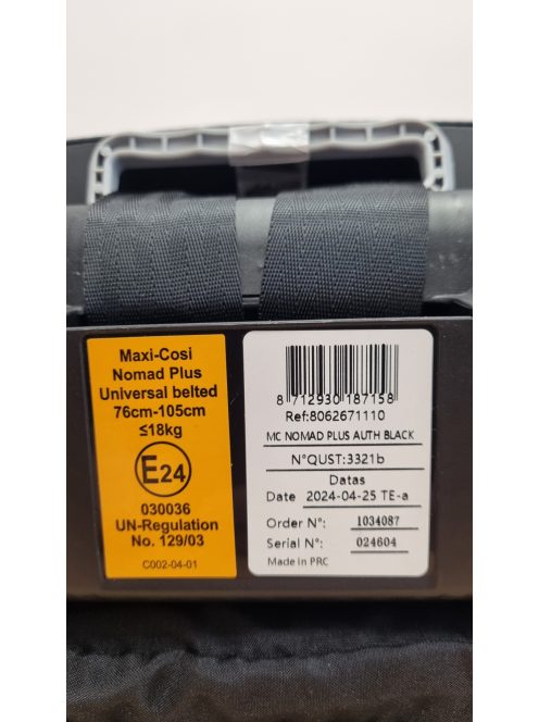 Maxi-Cosi Nomad Plus összecsukható autósülés 67-105 cm-ig. OUTLET termék