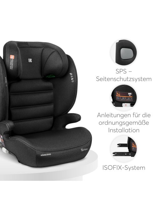 KikkaBoo i-Track i-Size 100-150cm ISOFIX gyerekülés, OUTLET termék