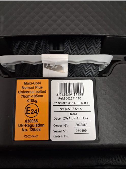 Maxi-Cosi Nomad Plus összecsukható autósülés 67-105 cm-ig. OUTLET termék