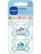 MAM Original 2 db szilikon cumi, 0-6 hó, OUTLET termék