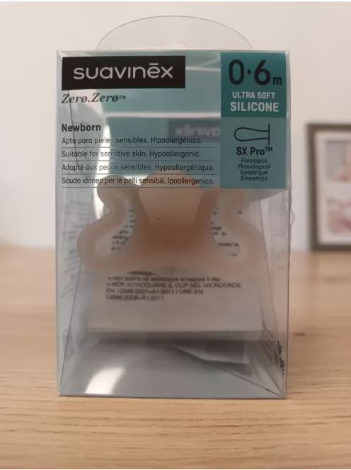 Suavinex Zero.Zero szilikon cumi, 0-6 hó, OUTLET termék