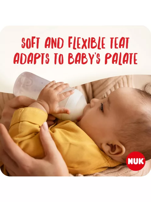 NUK Perfect Match cumisüveg készlet, 0-6hó, 2x260ml + 1x150ml + 1 cumi, OUTLET termék