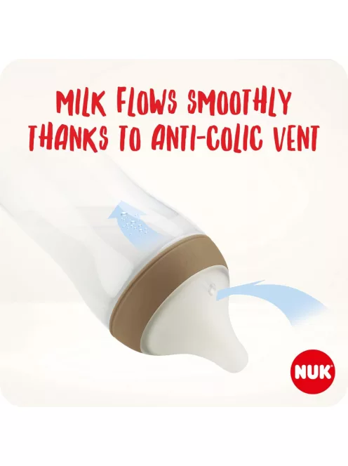 NUK Perfect Match cumisüveg készlet, 0-6hó, 2x260ml + 1x150ml + 1 cumi, OUTLET termék