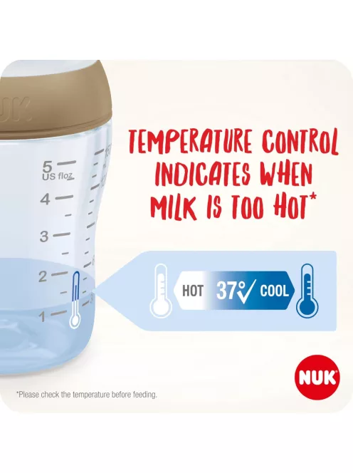 NUK Perfect Match cumisüveg készlet, 0-6hó, 2x260ml + 1x150ml + 1 cumi, OUTLET termék