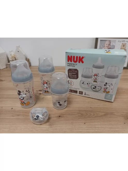NUK Perfect Match cumisüveg készlet, 0-6hó, 2x260ml + 1x150ml + 1 cumi, OUTLET termék