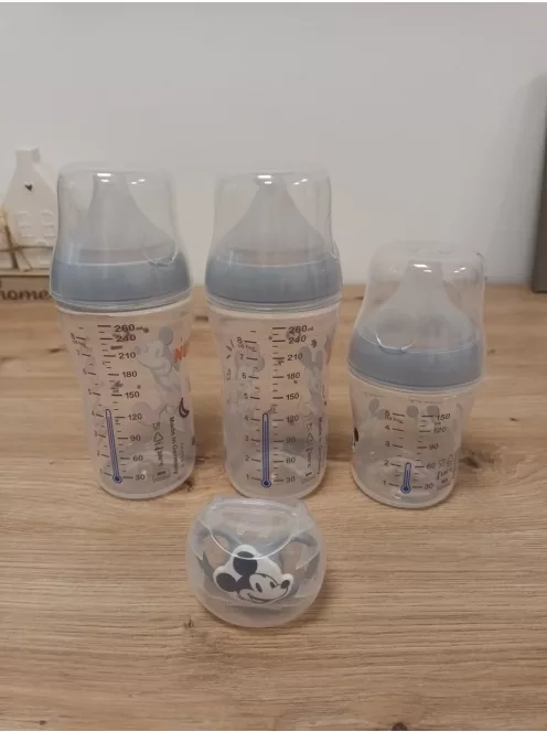 NUK Perfect Match cumisüveg készlet, 0-6hó, 2x260ml + 1x150ml + 1 cumi, OUTLET termék