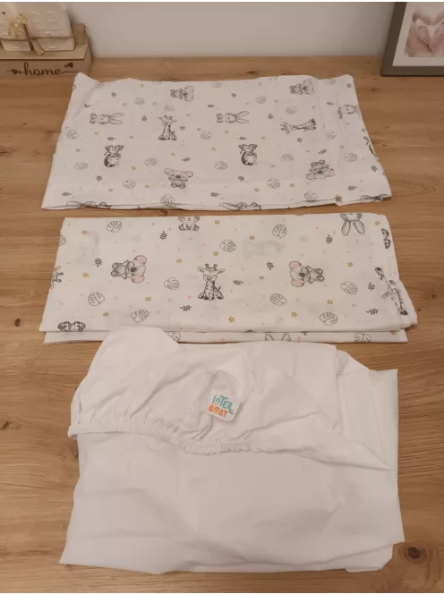 Interbaby 3 részes ágyneműhuzat szett babakocsiba, OUTLET termék