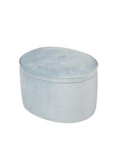   Roba ovális bársony gyermek puff tárolóval, OUTLET termék