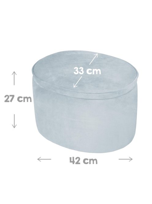 Roba ovális bársony gyermek puff tárolóval, OUTLET termék