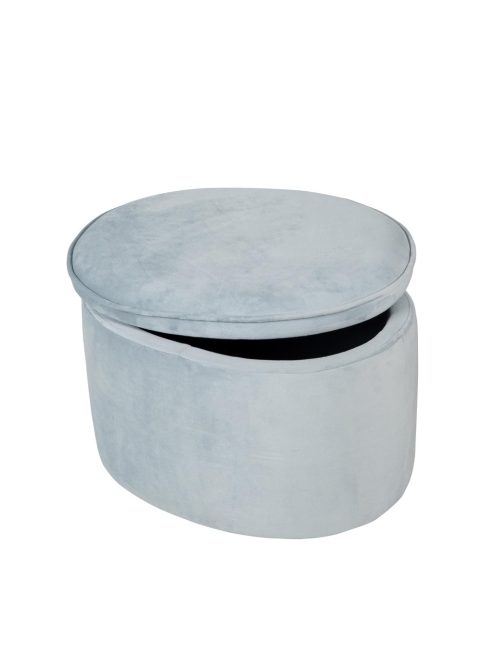 Roba ovális bársony gyermek puff tárolóval, OUTLET termék