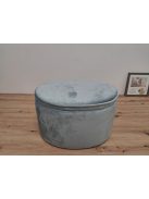 Roba ovális bársony gyermek puff tárolóval, OUTLET termék