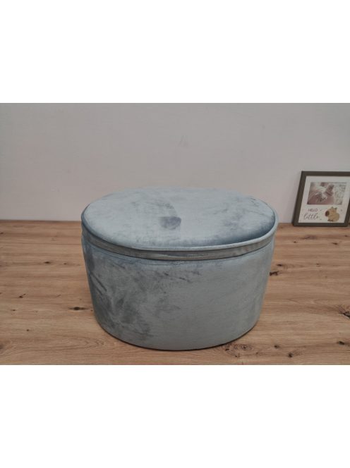 Roba ovális bársony gyermek puff tárolóval, OUTLET termék