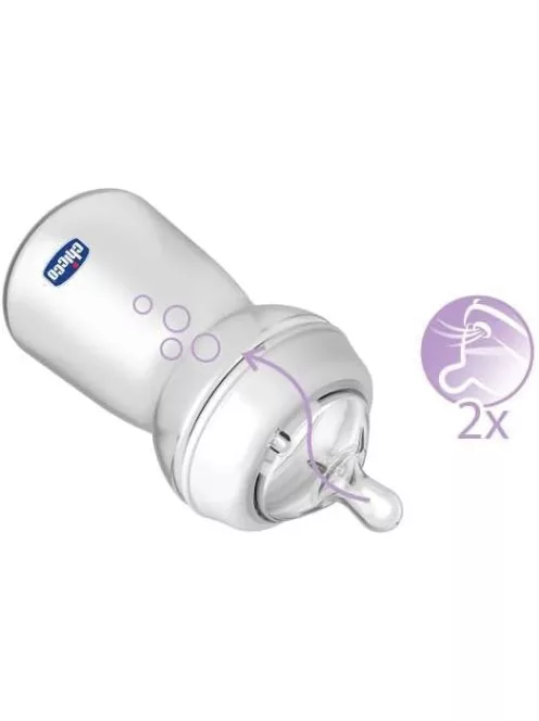 Chicco NaturalFeeling 2 db etetőcumi 6+ hó, OUTLET termék