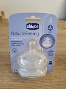 Chicco NaturalFeeling 2 db etetőcumi 6+ hó, OUTLET termék