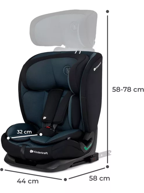 Kinderkraft ONETO3 i-Size 76-150cm gyerekülés, OUTLET termék