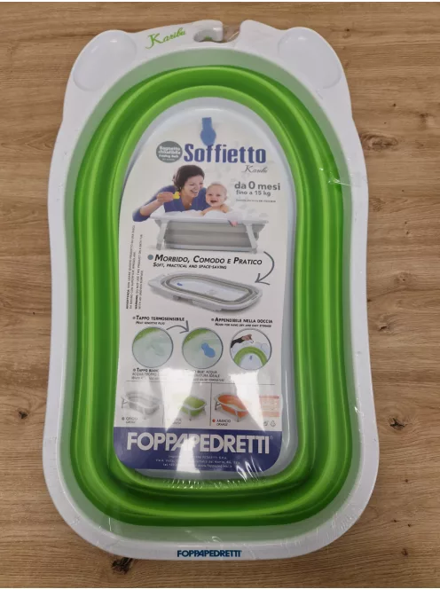 Foppapedretti Soffietto összecsukható babakád 81x23x46cm-zöld, OUTLET termék