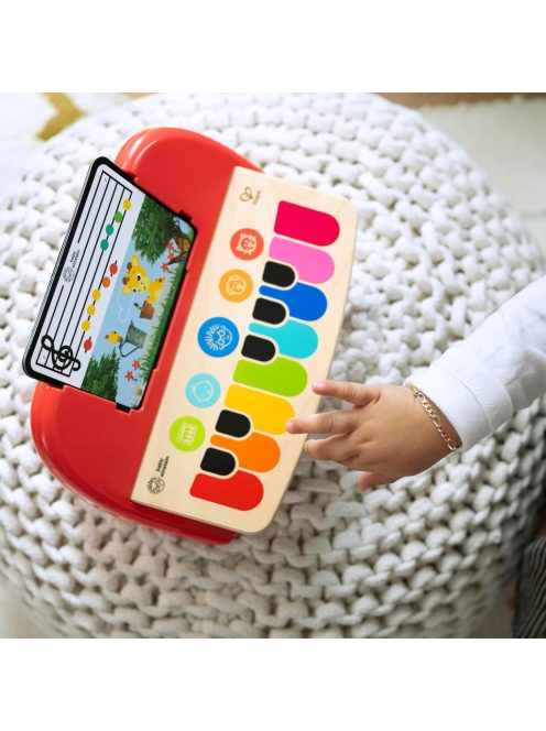 Baby Einstein 12577 Hape Cal Magic Touch zongora játék zongora fából, 3 kotta, 6 dallam, 6 hónapos kortól