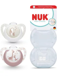   Nuk First Choice szilikon 2db-os cumi szett 0-6hó, OUTLET termék