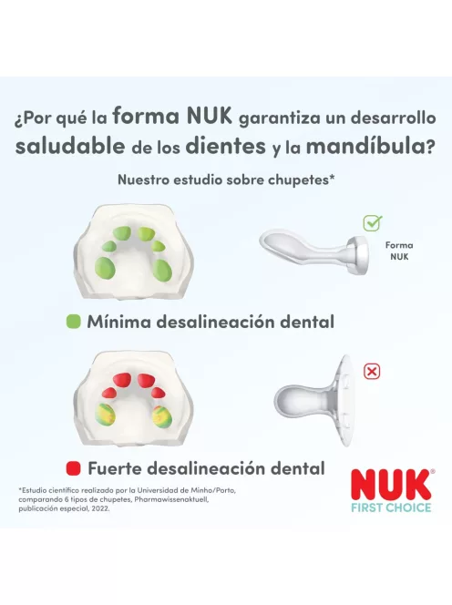 Nuk First Choice szilikon 2db-os cumi szett 0-6hó, OUTLET termék