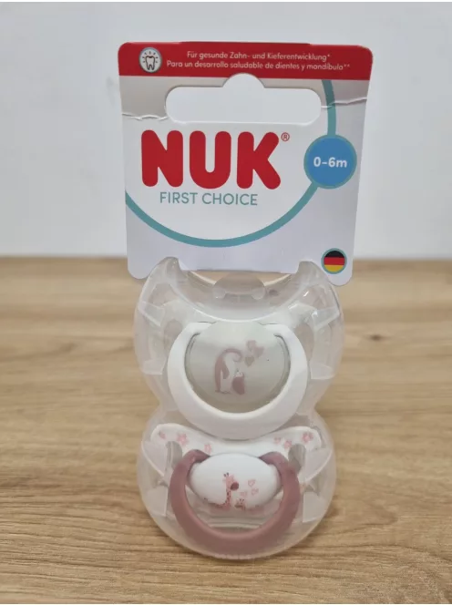 Nuk First Choice szilikon 2db-os cumi szett 0-6hó, OUTLET termék