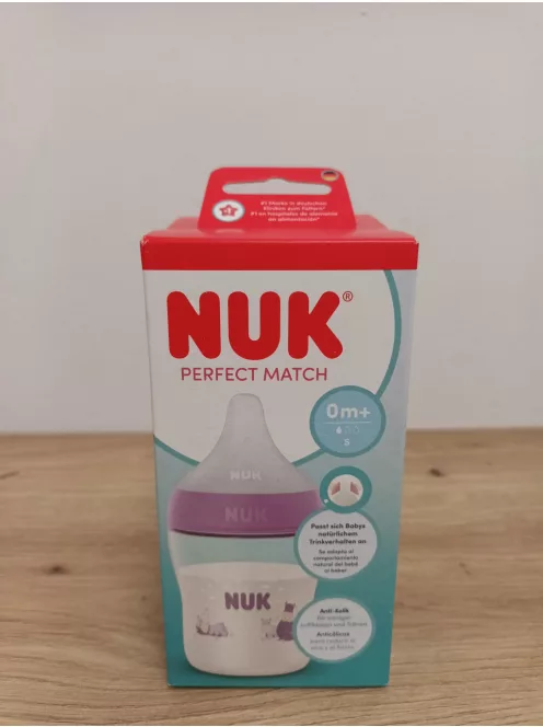 Nuk Perfect Match 160ml-es cumisüveg 0+hó-lila, OUTLET termék