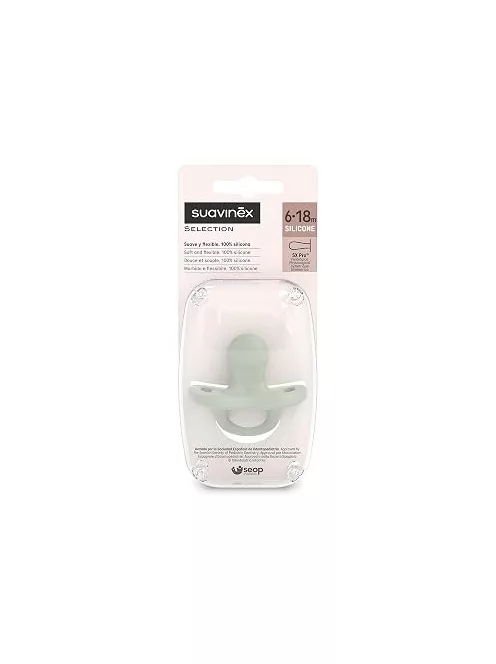 Suavinex, szilikon cumi, 6-18 hónapos babáknak, fiziológiás Sx Pro cumival - OUTLET termék