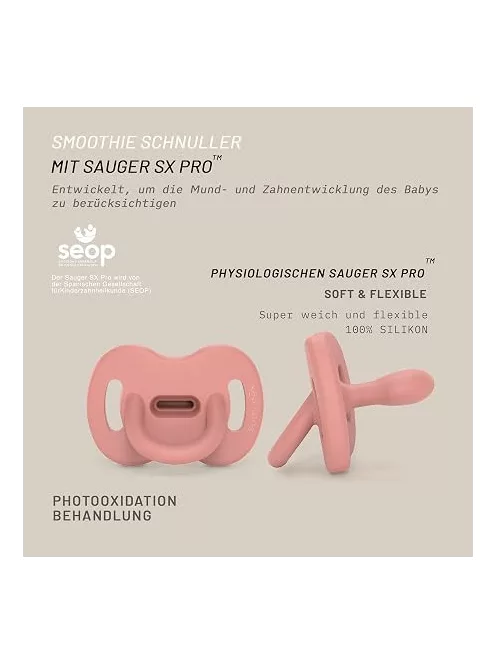 Suavinex, szilikon cumi, 6-18 hónapos babáknak, fiziológiás Sx Pro cumival - OUTLET termék