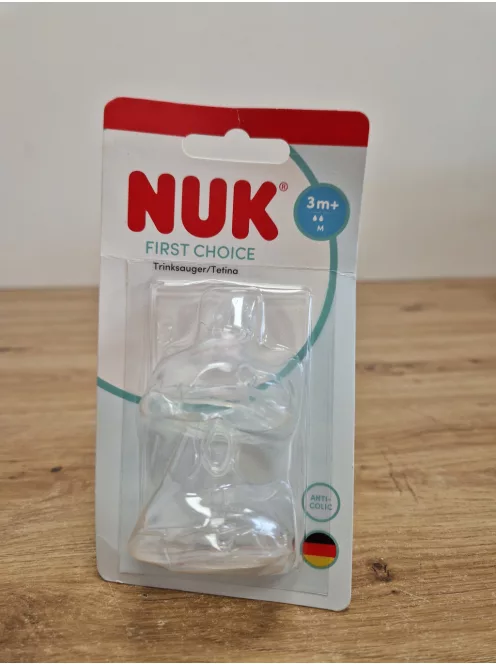 NUK First Choice cumisüveg CUMI SZILIKON 3m+  2db - OUTLET termék
