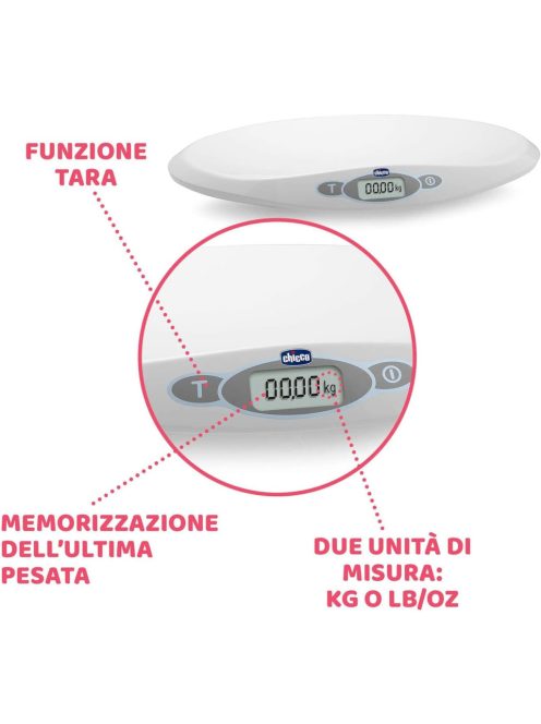 Chicco Baby Comfort digitális elektronikus mérleg. OUTLET termék