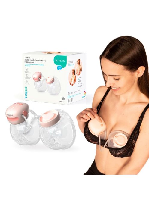 BabyOno mellszívó Twinny elektromos, viselhetõ, dupla - 100 plusz 40db melltartóbetéttel 1002 - 296/140