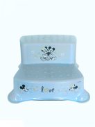 Disney mintás lépcsős fellépő - Mickey Minnie Love Light Blue