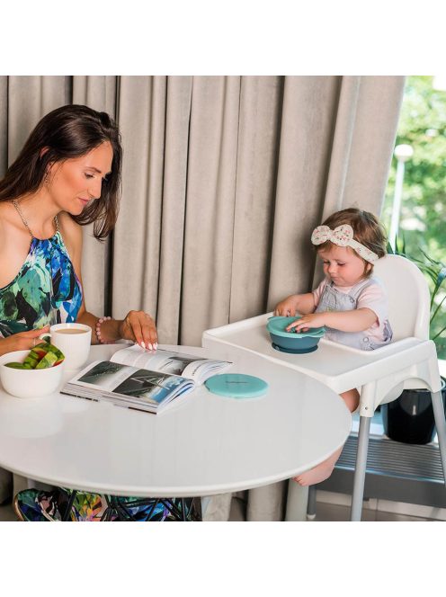 BabyOno tányér - Snack tartó, tapadó aljú, fedeles 1078