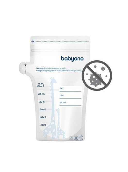 BabyOno anyatejtároló tasak - eldobható 30db 180ml 1084