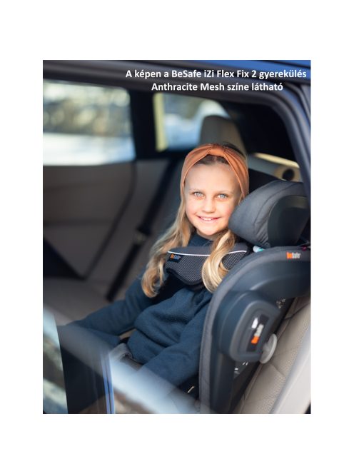 BeSafe gyerekülés iZi Flex FIX 2 i-Size ISOfix 100-150 cm Black Soft Breeze