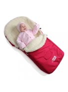 Téli gyapjúval bélelt bundazsák New Baby Classic Wool rózsaszín