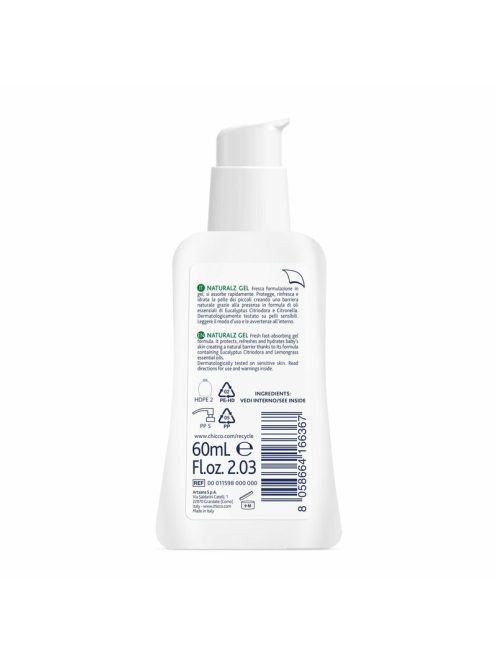 Chicco NATURALZ gél 60 ml Véd, frissít, hidratál