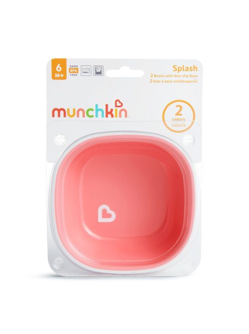 Munchkin tálka szett tapadó aljú Splash 2db 6hó