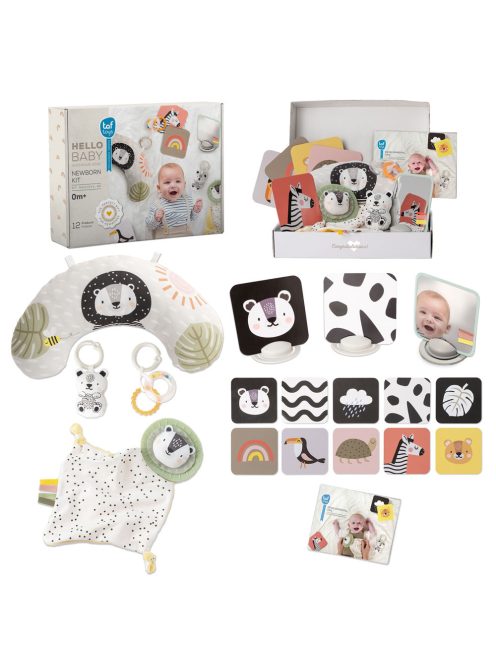 Taf Toys újszölött fejlesztõ és játékkészlet Hello Baby Newborn kit 12915