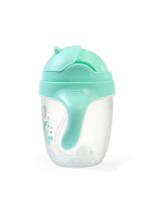 BabyOno itatópohár szívószállal füllel 240ml menta 1464/03