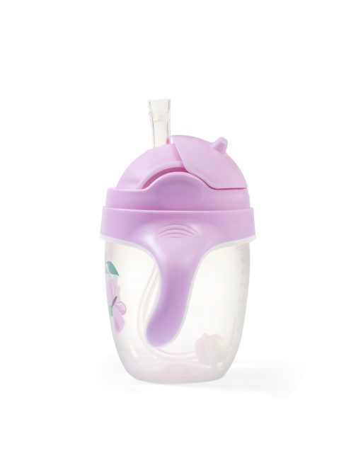 BabyOno itatópohár szívószállal füllel 240ml lila 1464/05