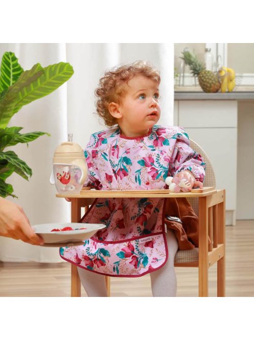 BabyOno elõke - hosszú ujjas vízálló Floral 2-4év 1477/01