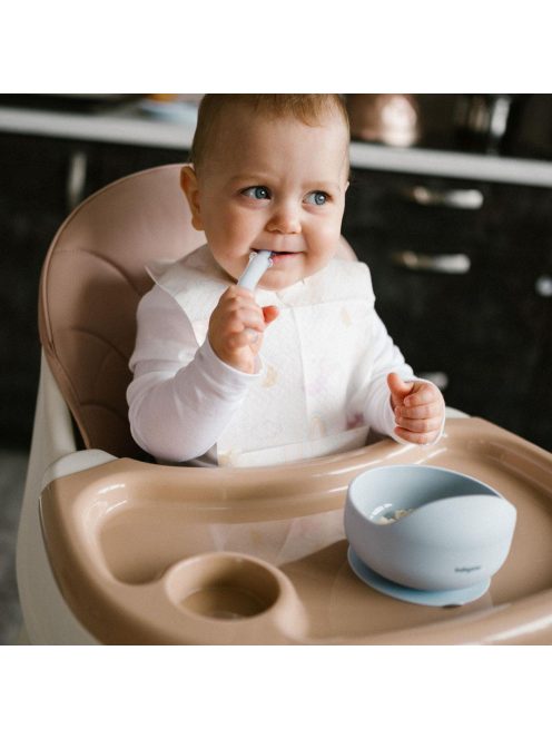 BabyOno tálka szilikon tapadó aljú kék 1481/01
