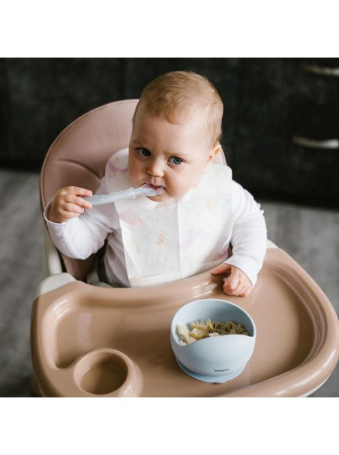 BabyOno tálka szilikon tapadó aljú kék 1481/01