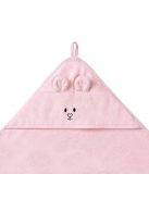 BabyOno fürdõlepedõ kapucnis bambusz 100x100cm egérfülekkel rózsaszín 1553/01