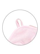 BabyOno fürdõlepedõ kapucnis bambusz 100x100cm egérfülekkel rózsaszín 1553/01