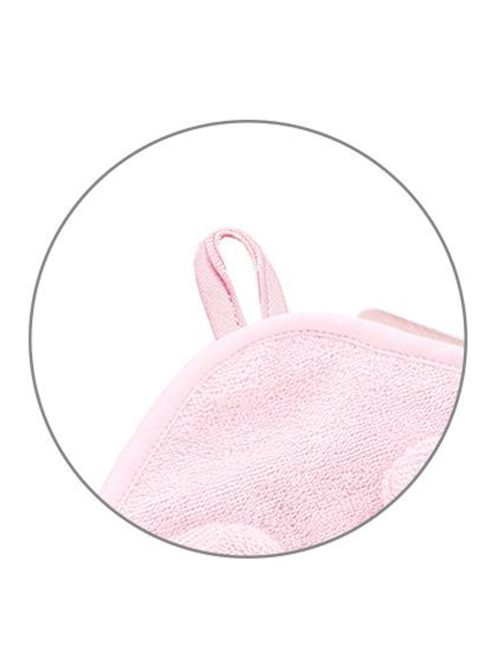 BabyOno fürdõlepedõ kapucnis bambusz 100x100cm egérfülekkel rózsaszín 1553/01
